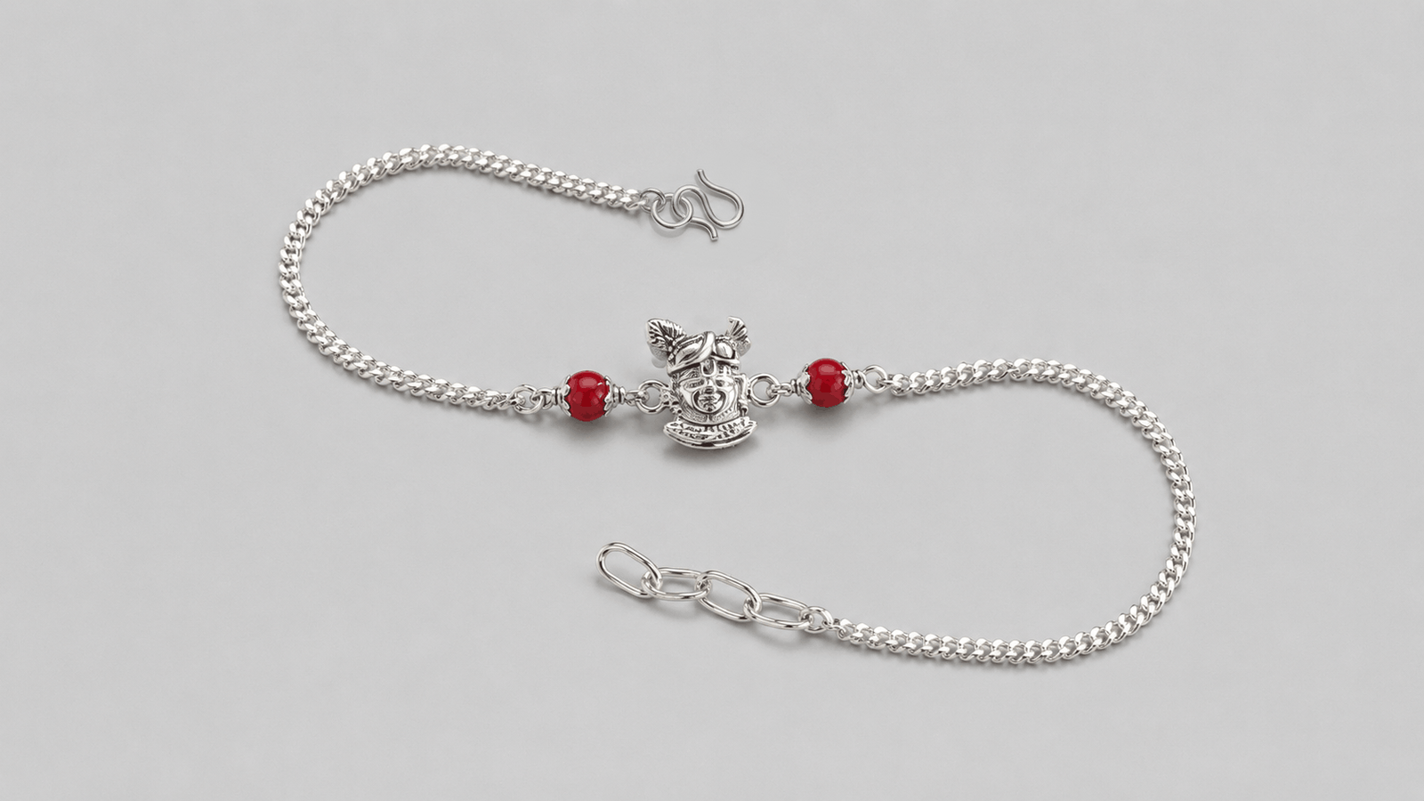 Shrinathji Divine Grace Silver Rakhi